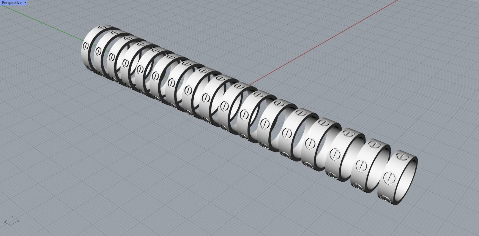 Screw Rings 3D print model_8