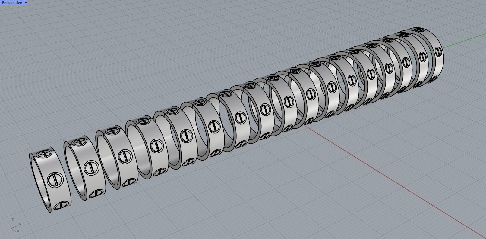 Screw Rings 3D print model_10