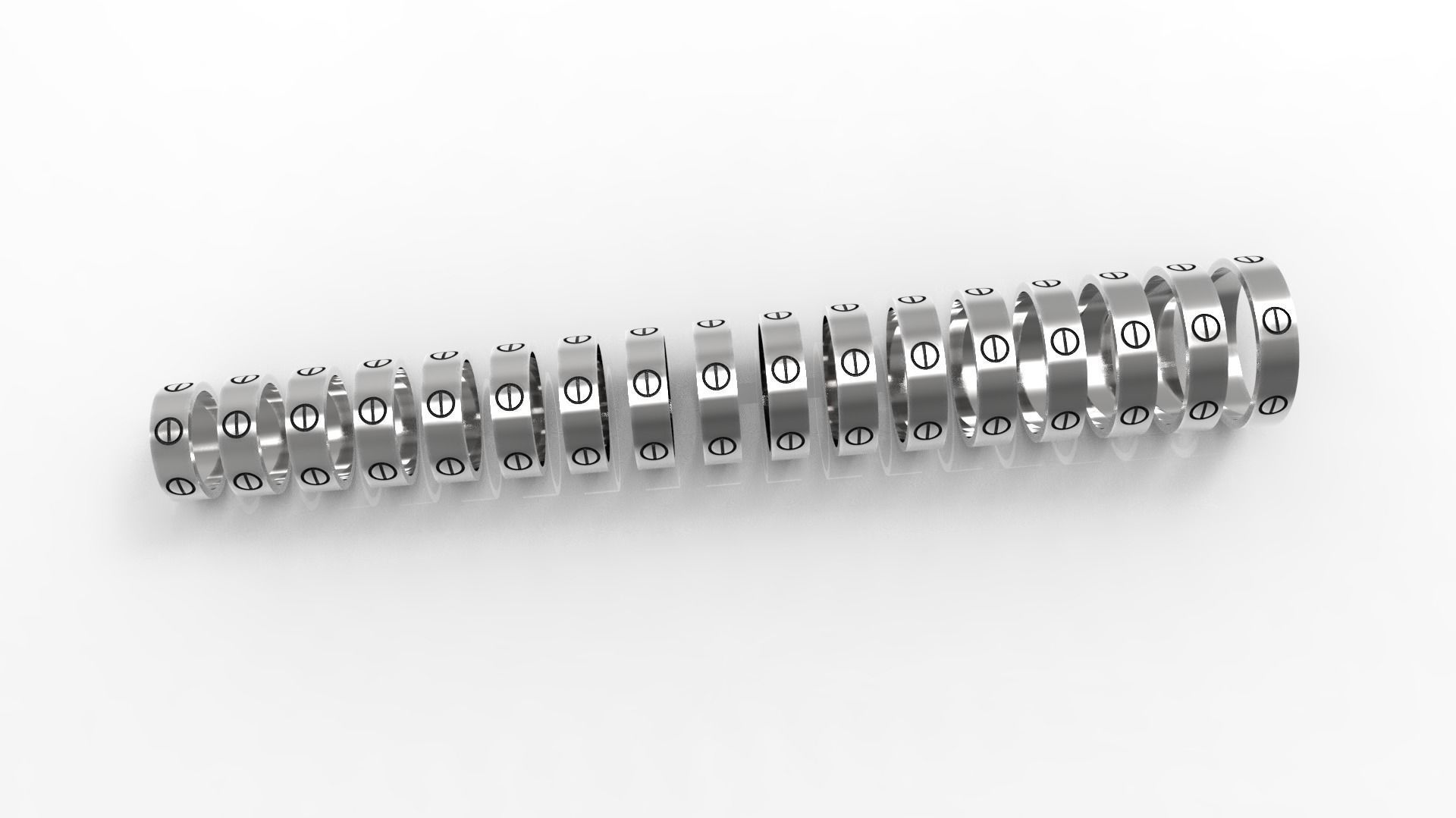 Screw Rings 3D print model_7