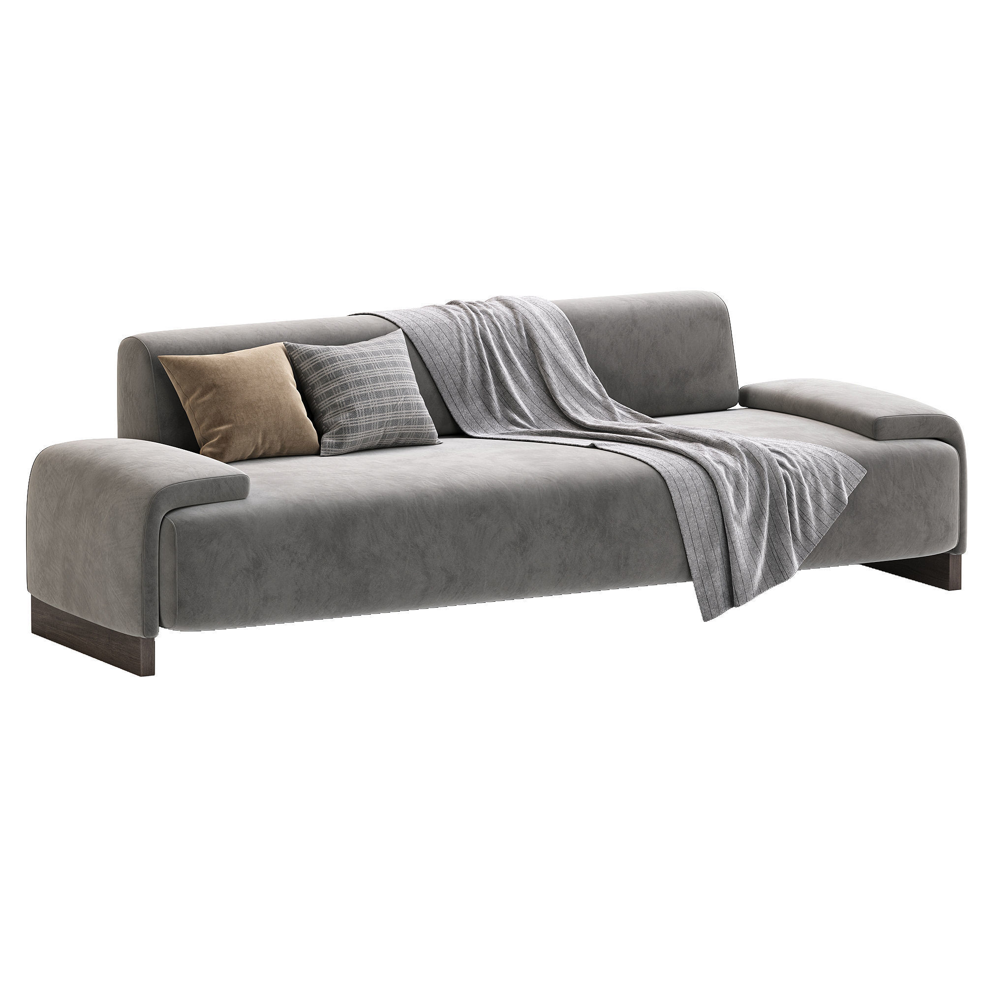 LOVELAND sofa set 3 By Moroso 3D model_1