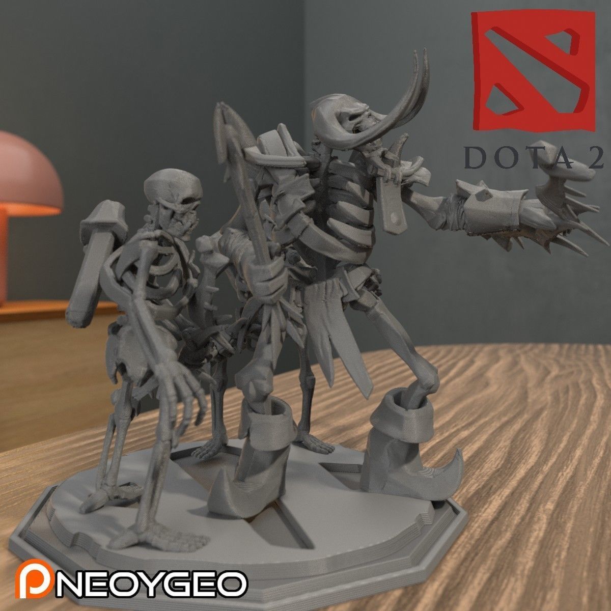 CLINKZ AND SKELETON ARCHERS - DOTA 2 3D print model_2