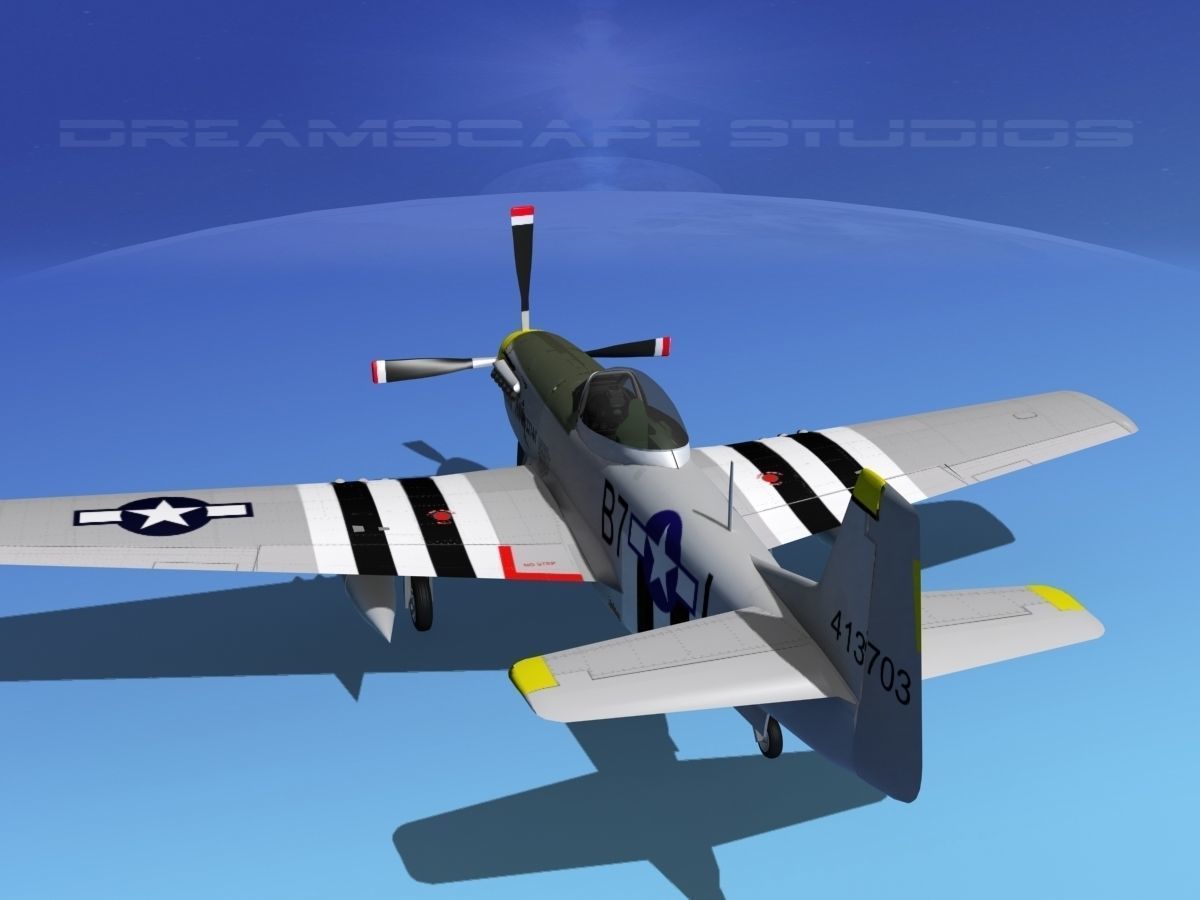 P-51D Mustang Dutchess of Manhattan 3D model_7