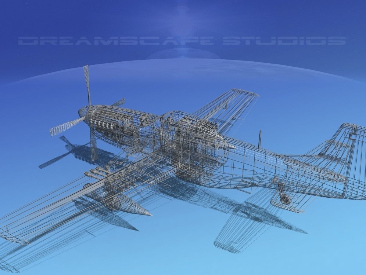 P-51D Mustang Dutchess of Manhattan 3D model_18