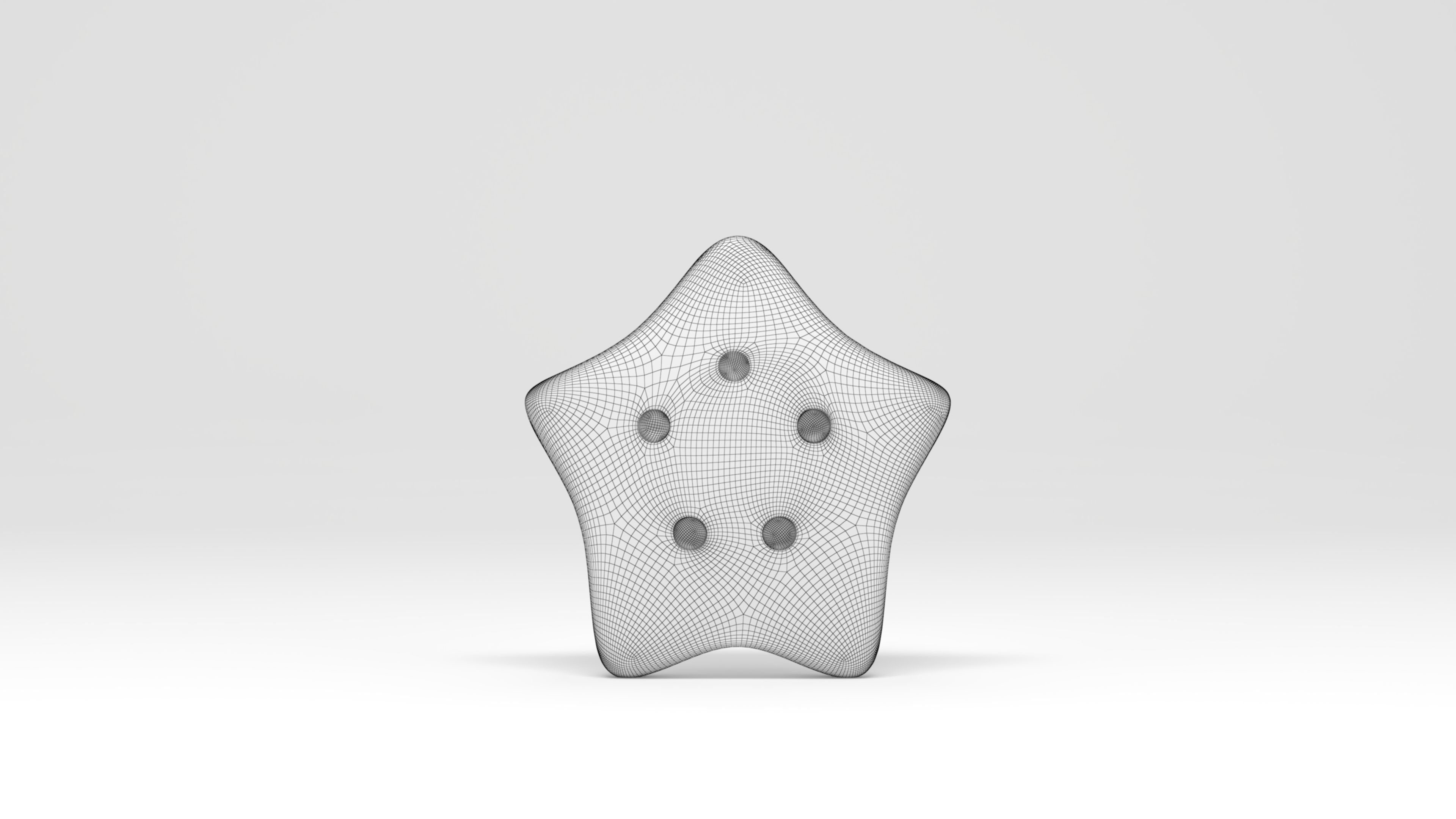 Sea Star Summer Icon 3D model_7