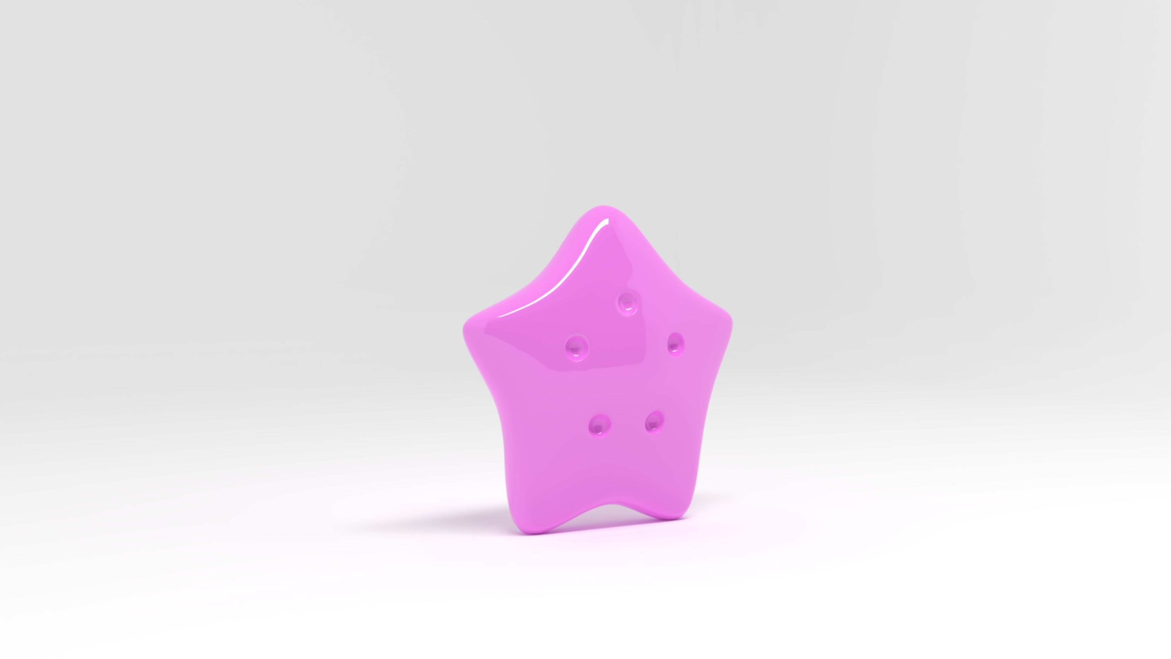 Sea Star Summer Icon 3D model_1