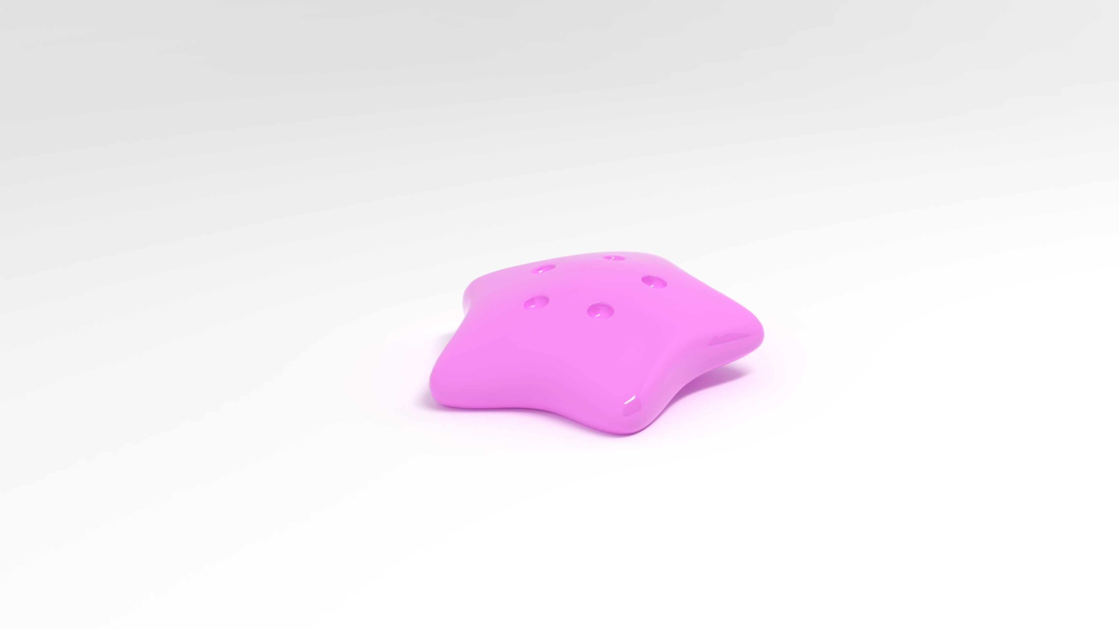 Sea Star Summer Icon 3D model_3