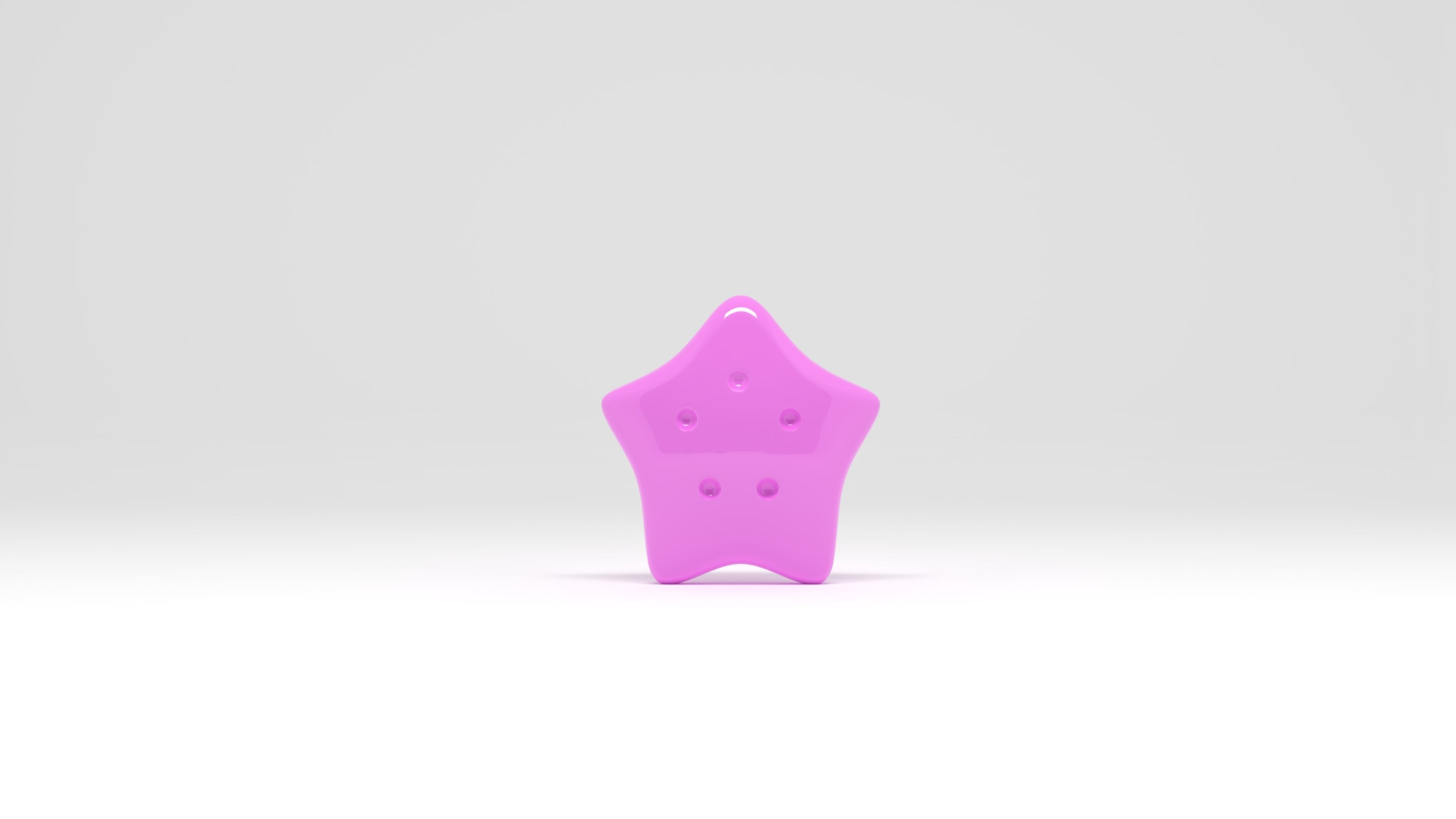 Sea Star Summer Icon 3D model_2