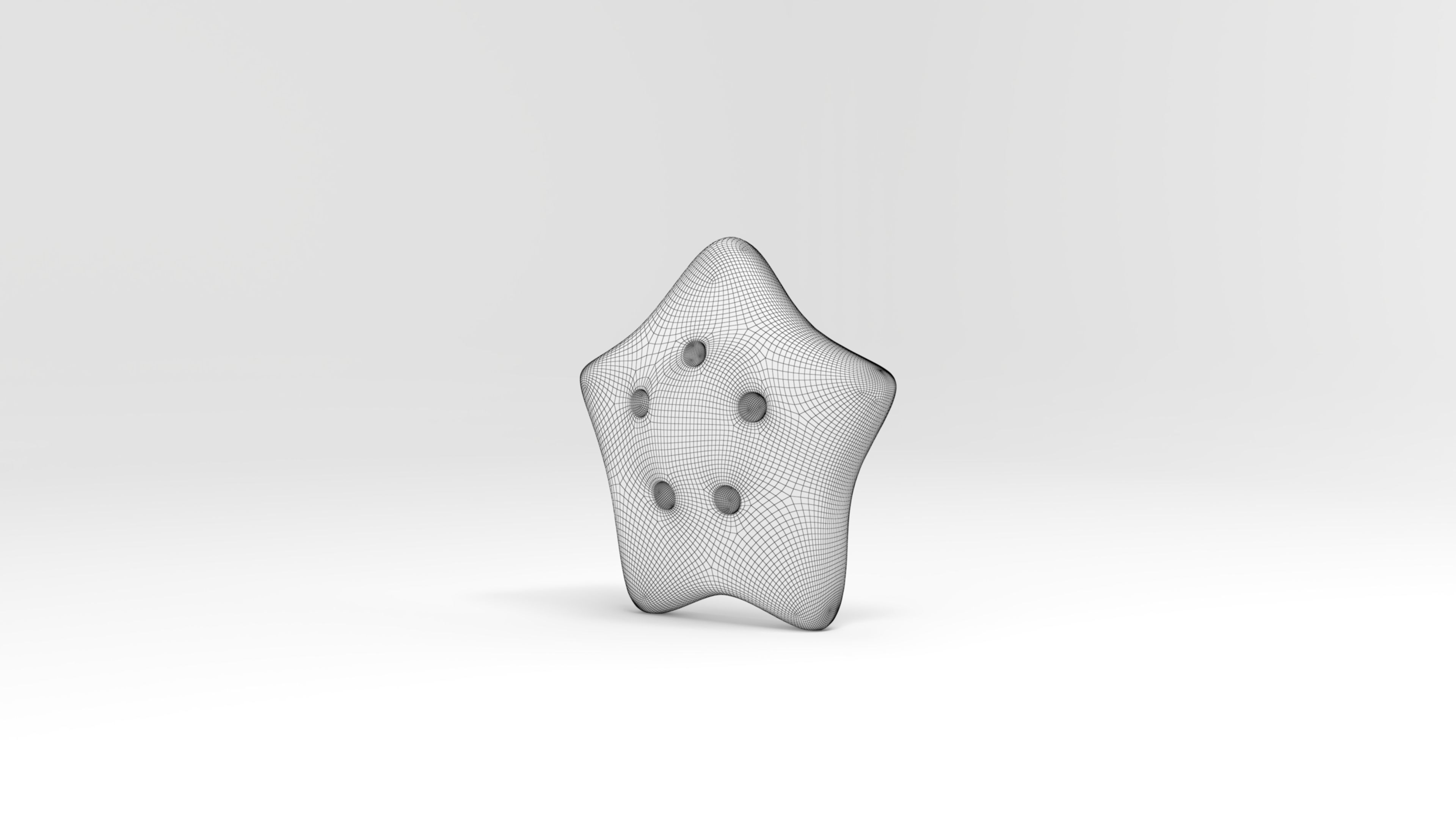 Sea Star Summer Icon 3D model_5