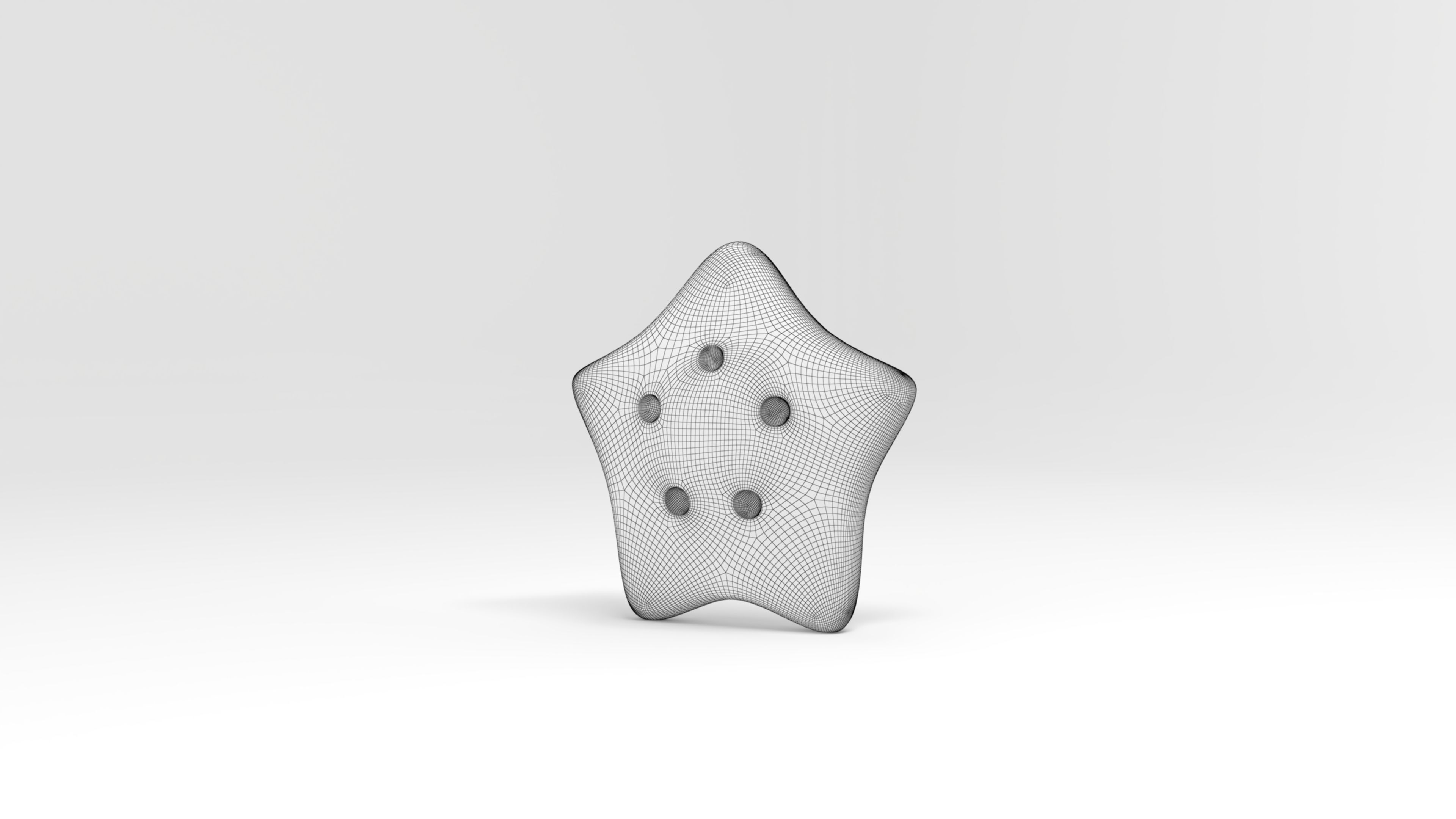 Sea Star Summer Icon 3D model_8
