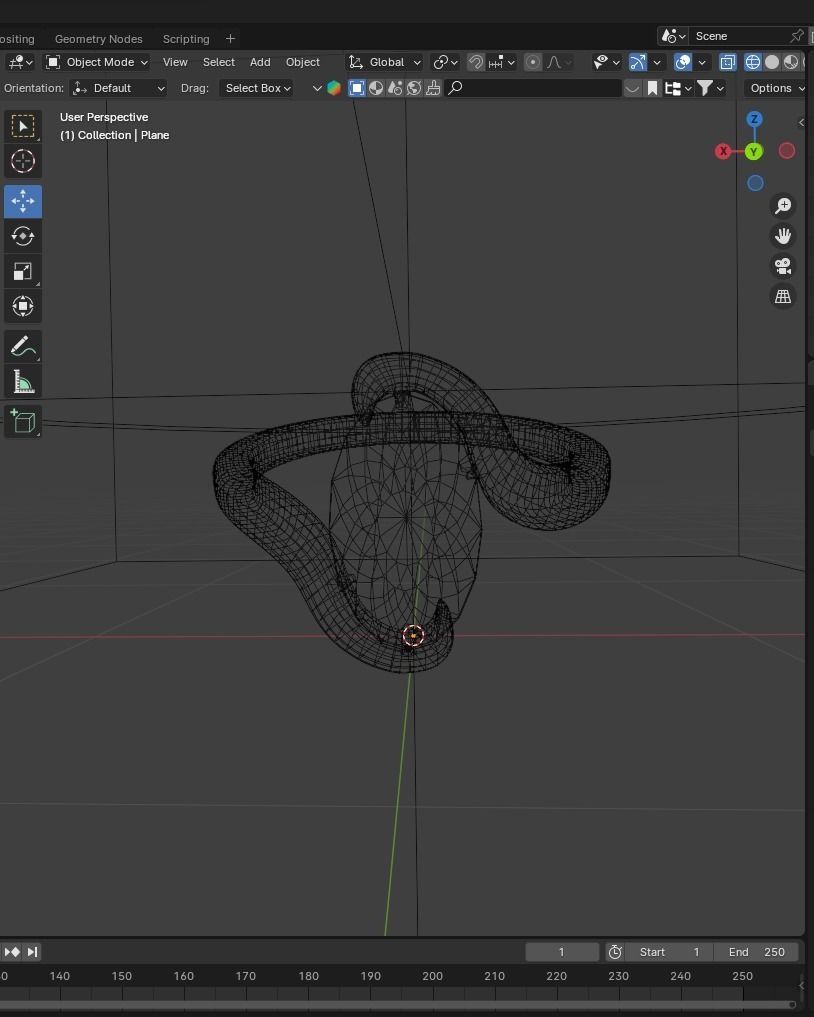 3d ring with blue daimend made in blender 3D print model_6