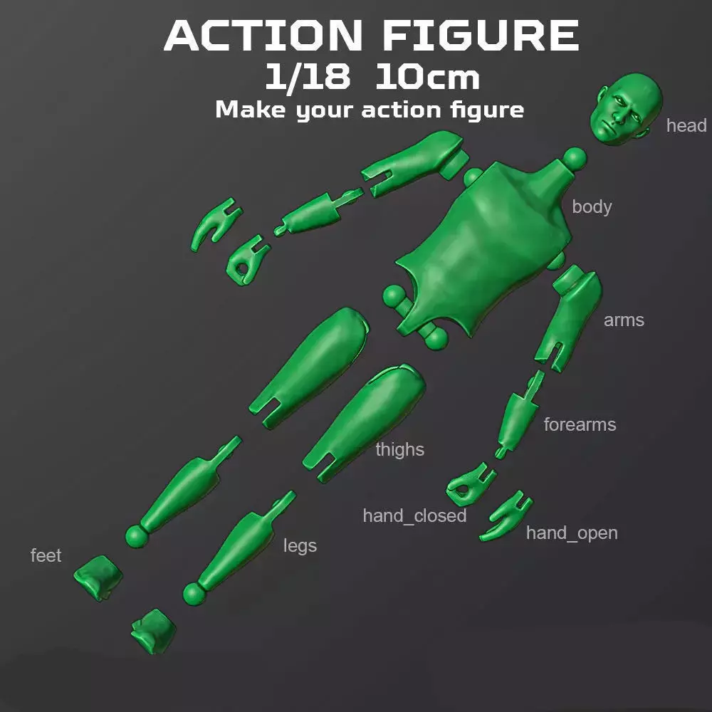 Action Figure Body Free 3D print model_0