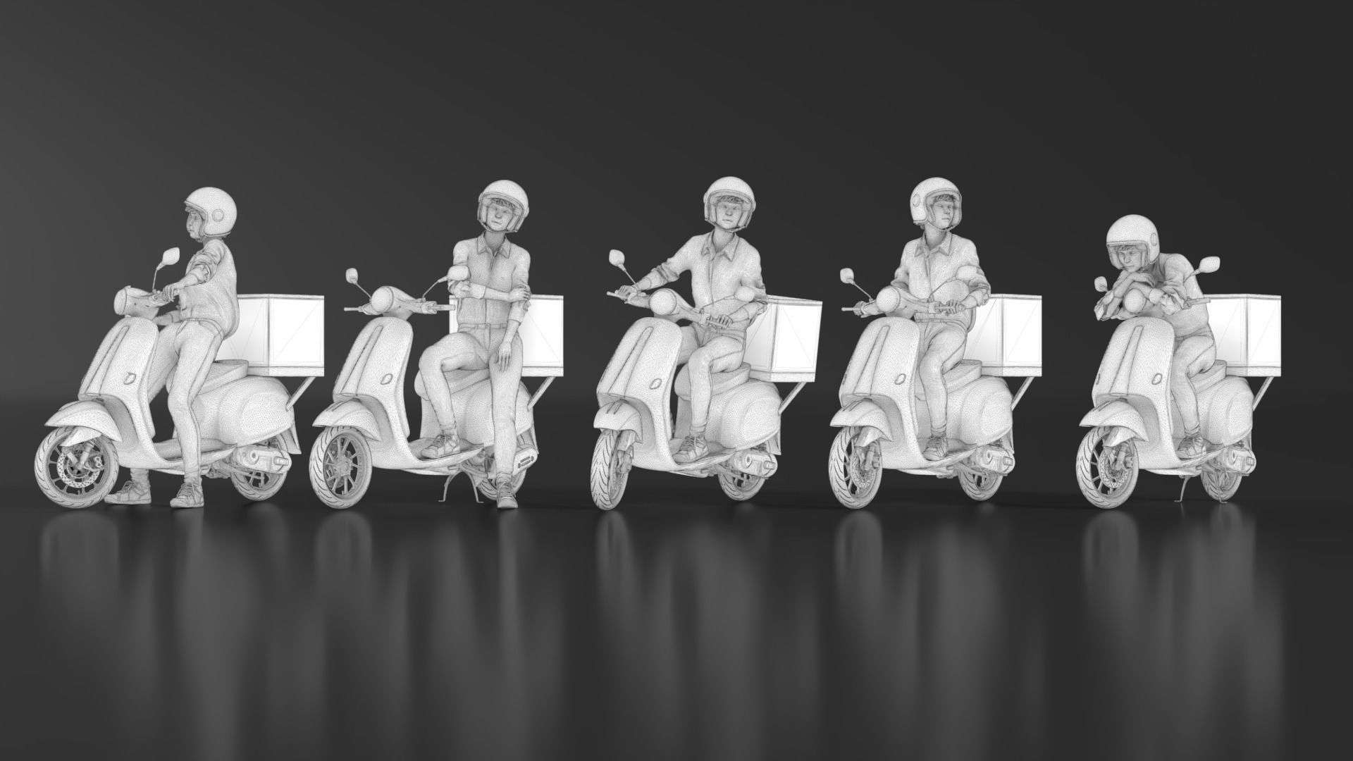 Delivery Girl 3D print model_21