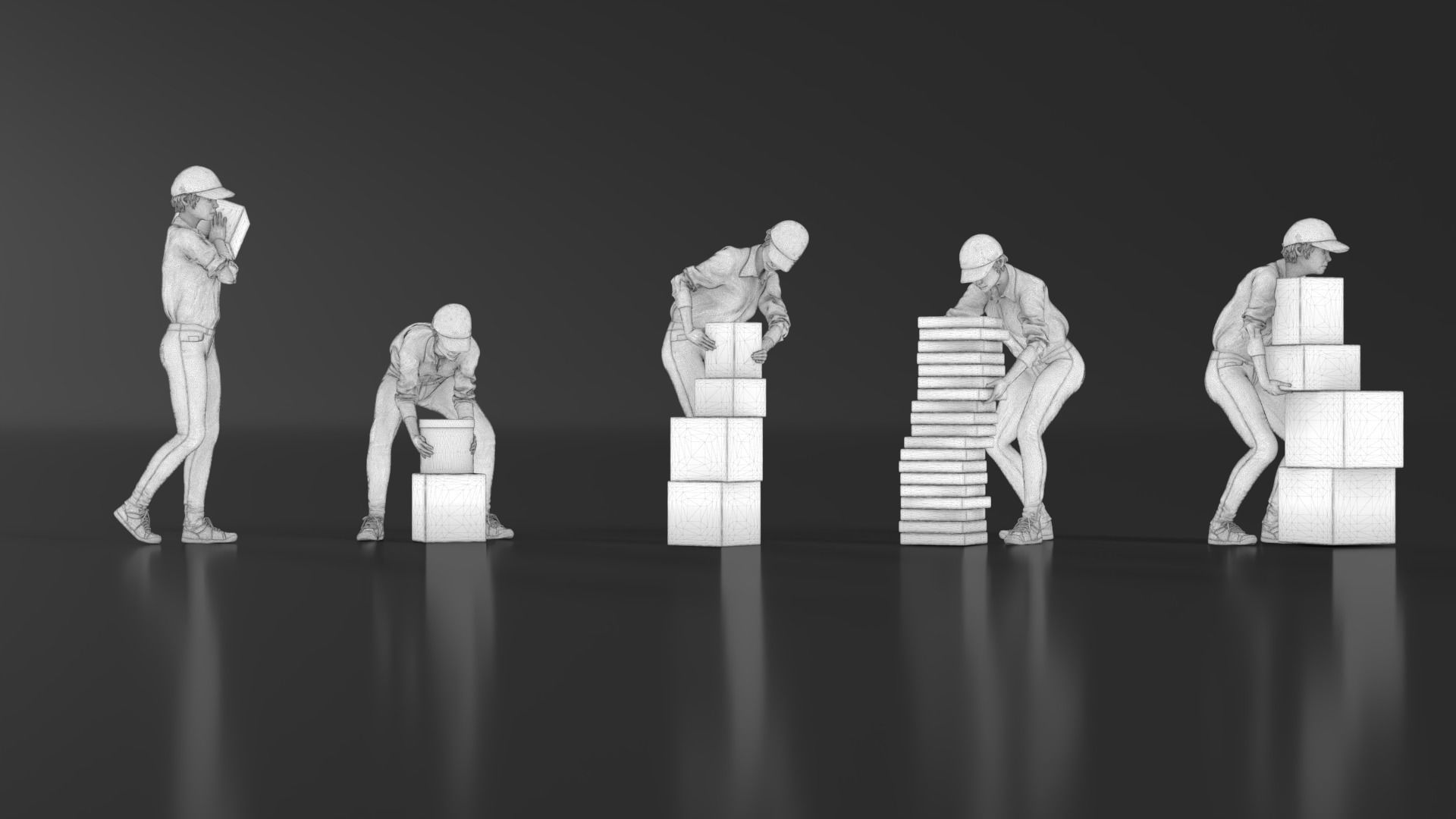 Delivery Girl 3D print model_17