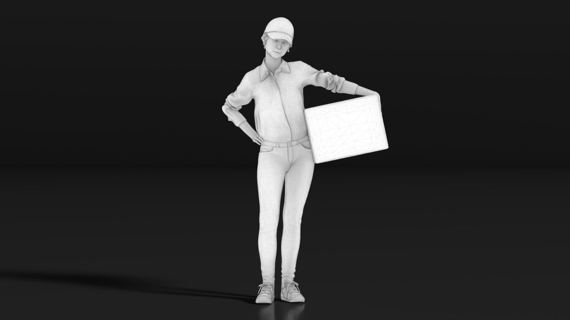 Delivery Girl 3D print model_22