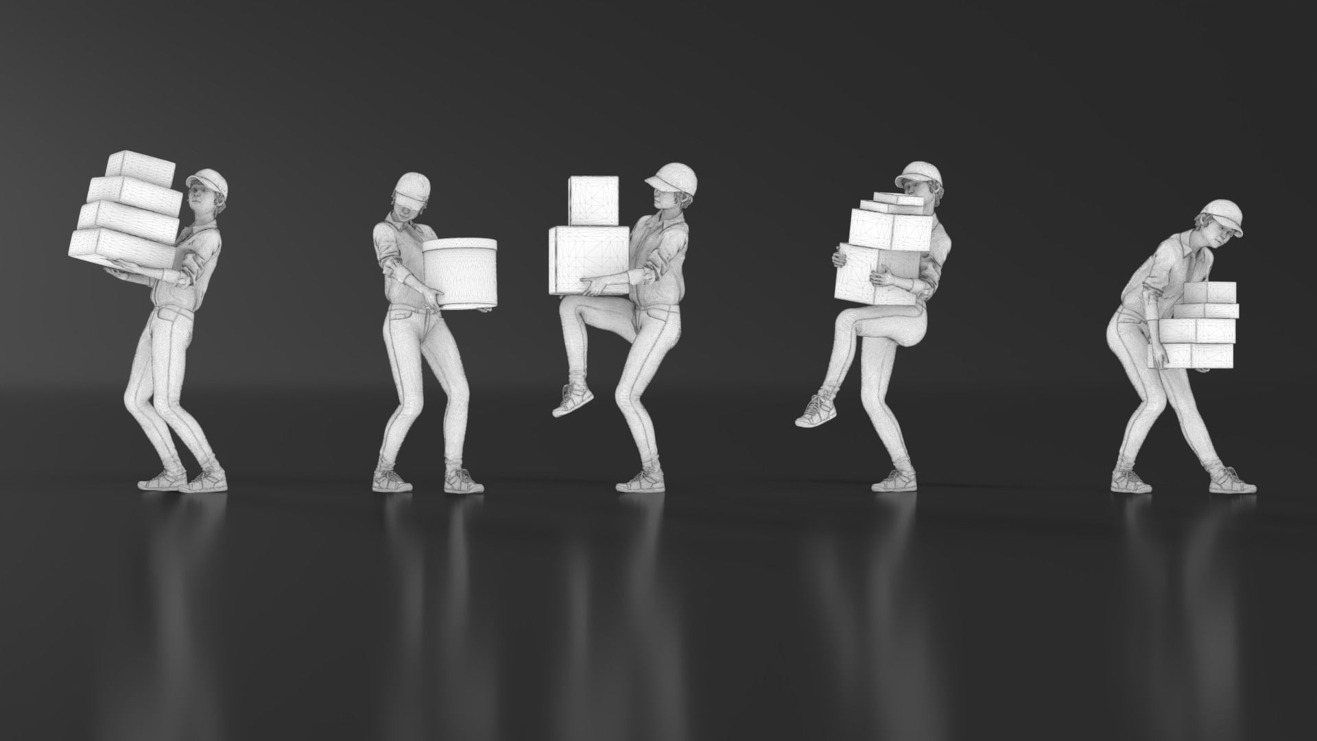 Delivery Girl 3D print model_18