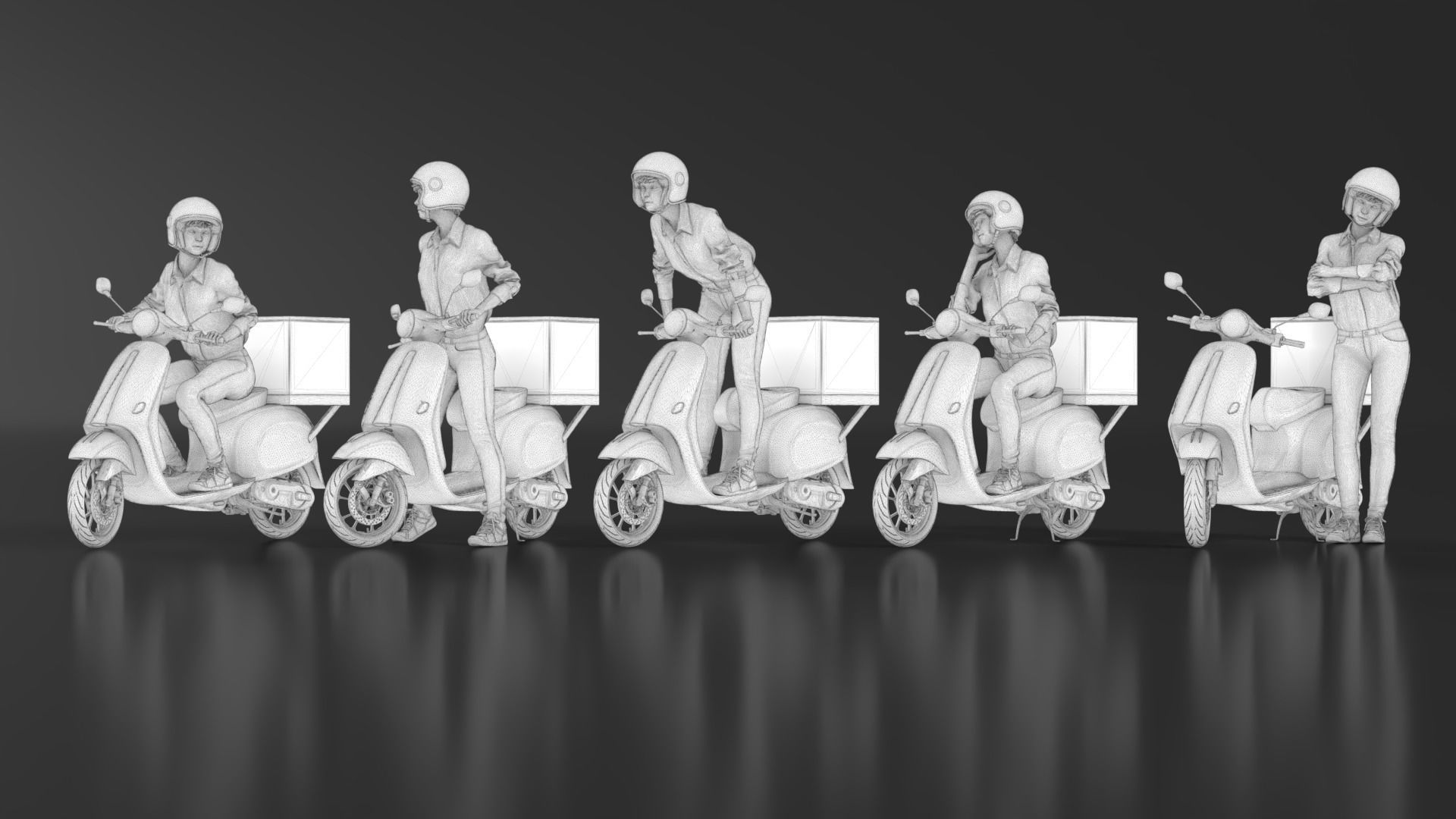 Delivery Girl 3D print model_20