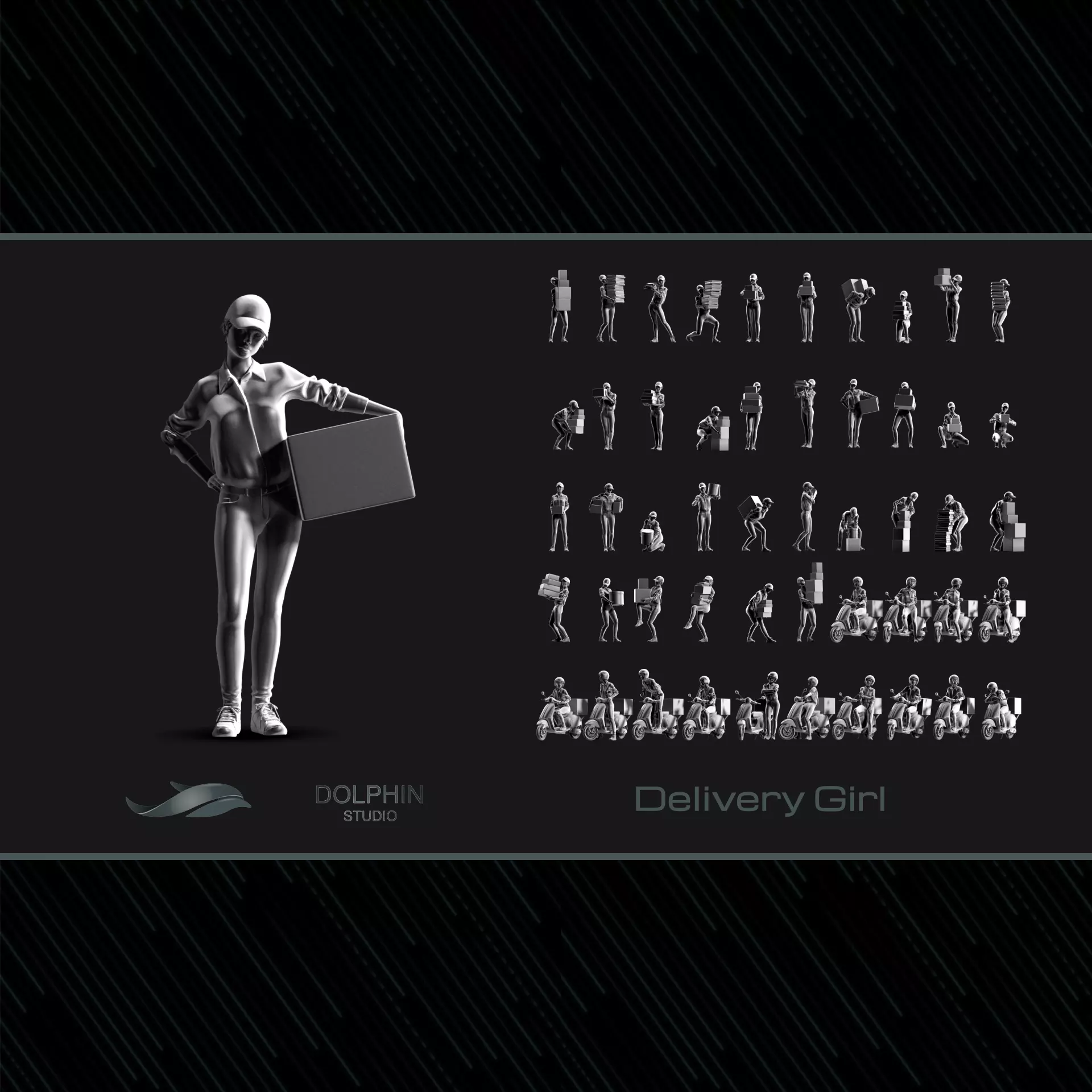 Delivery Girl 3D print model_0