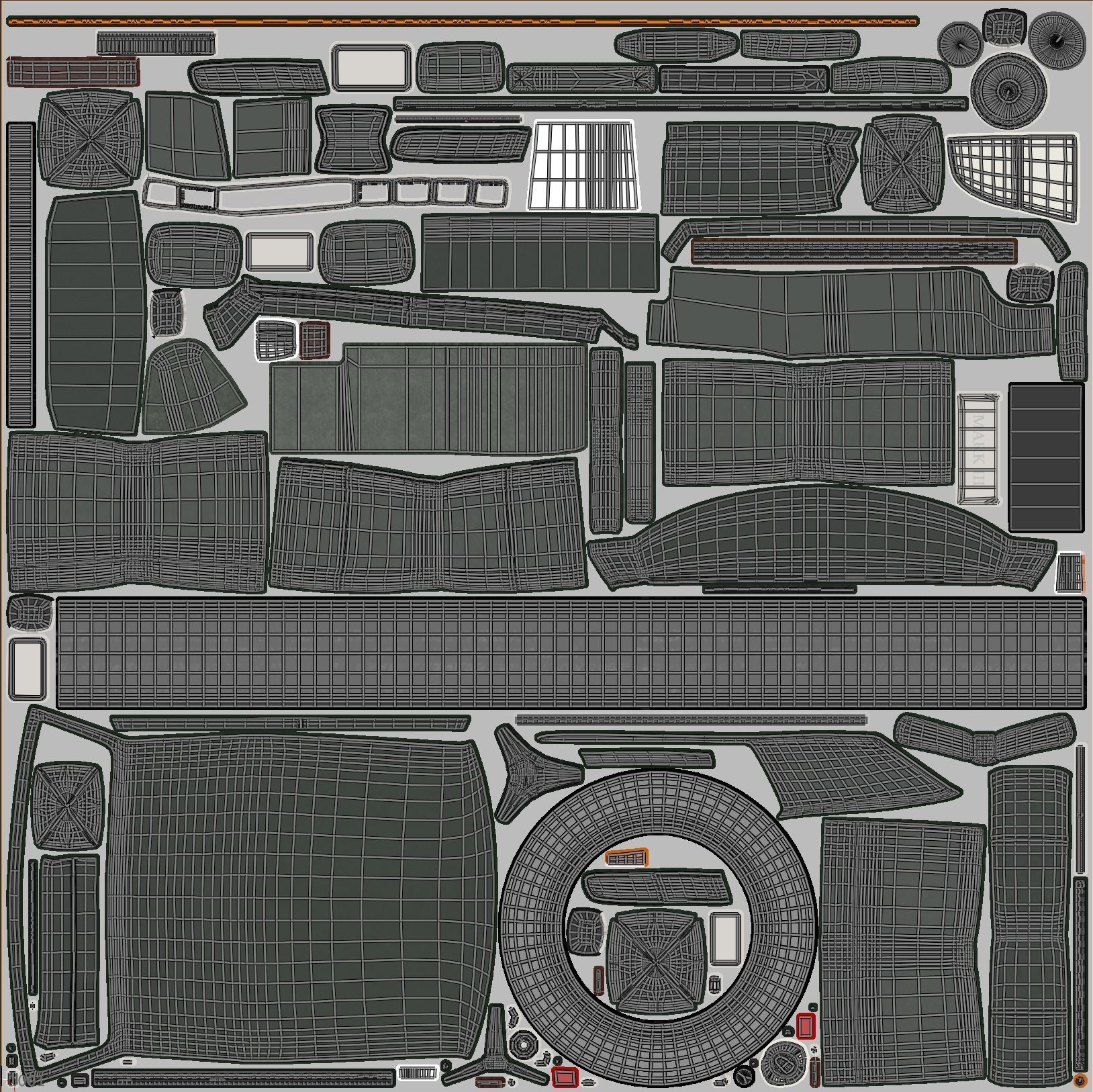 1971 Lincoln Continental Mark III 3D model_14