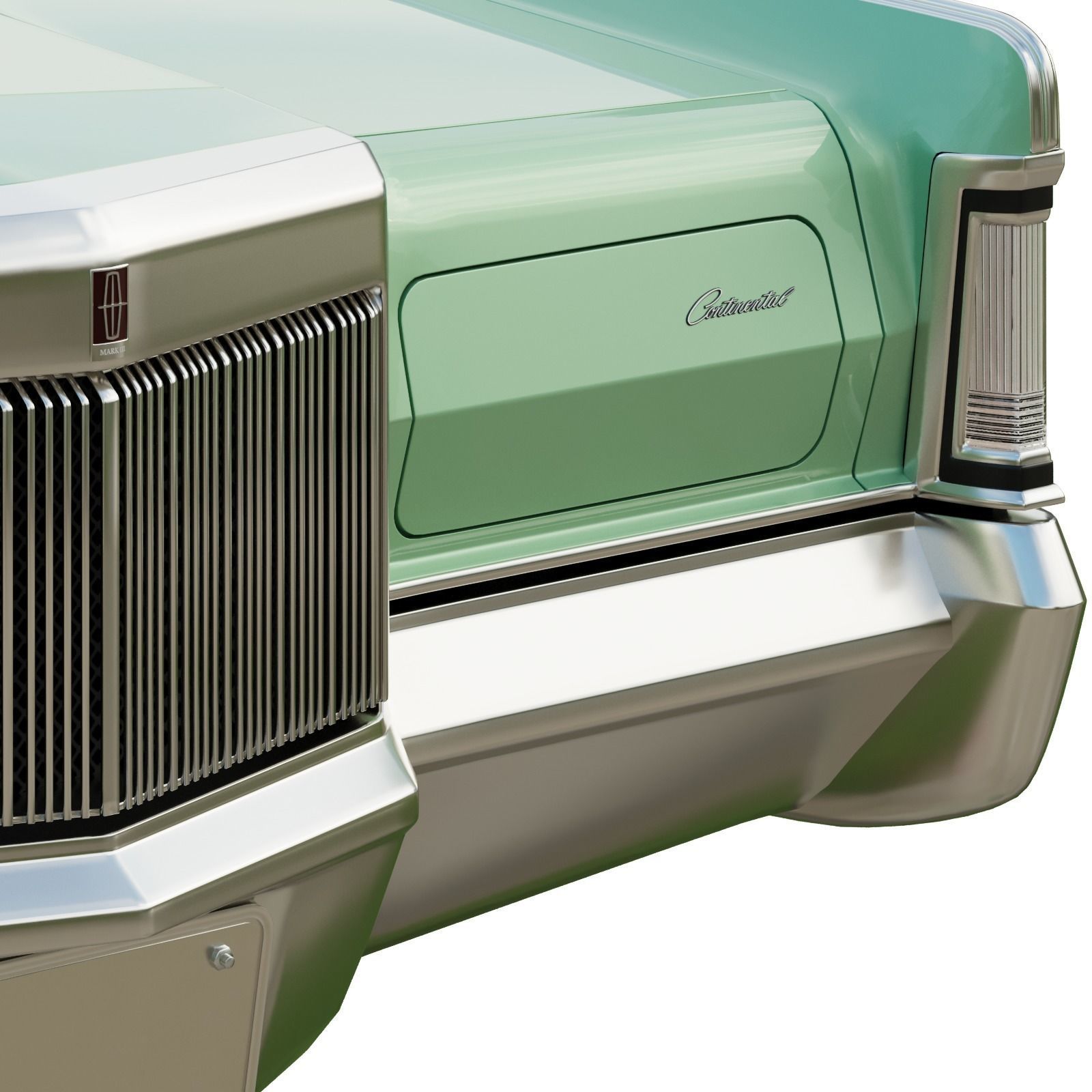 1971 Lincoln Continental Mark III 3D model_6