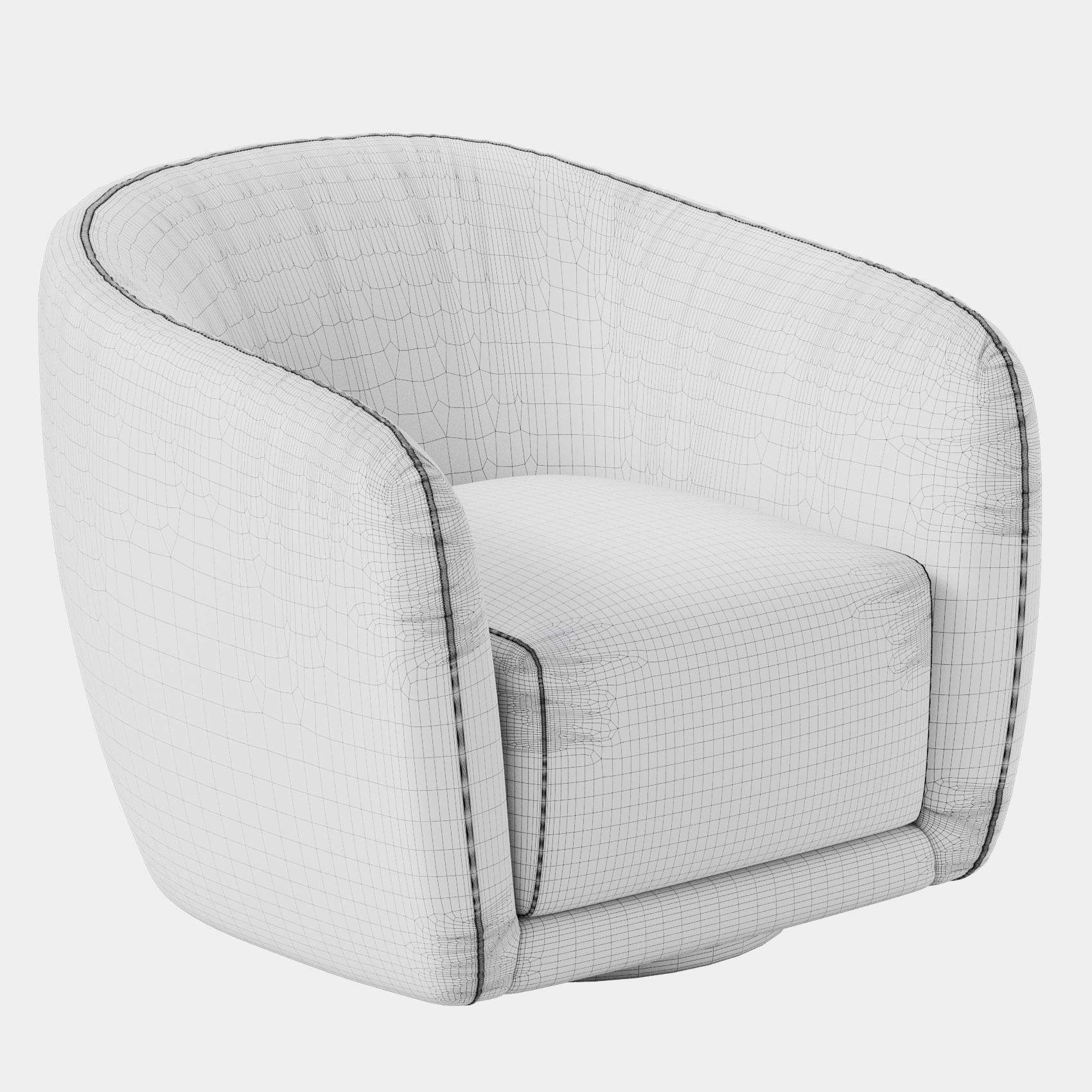 Addie Swivel Armchair 3D model_5
