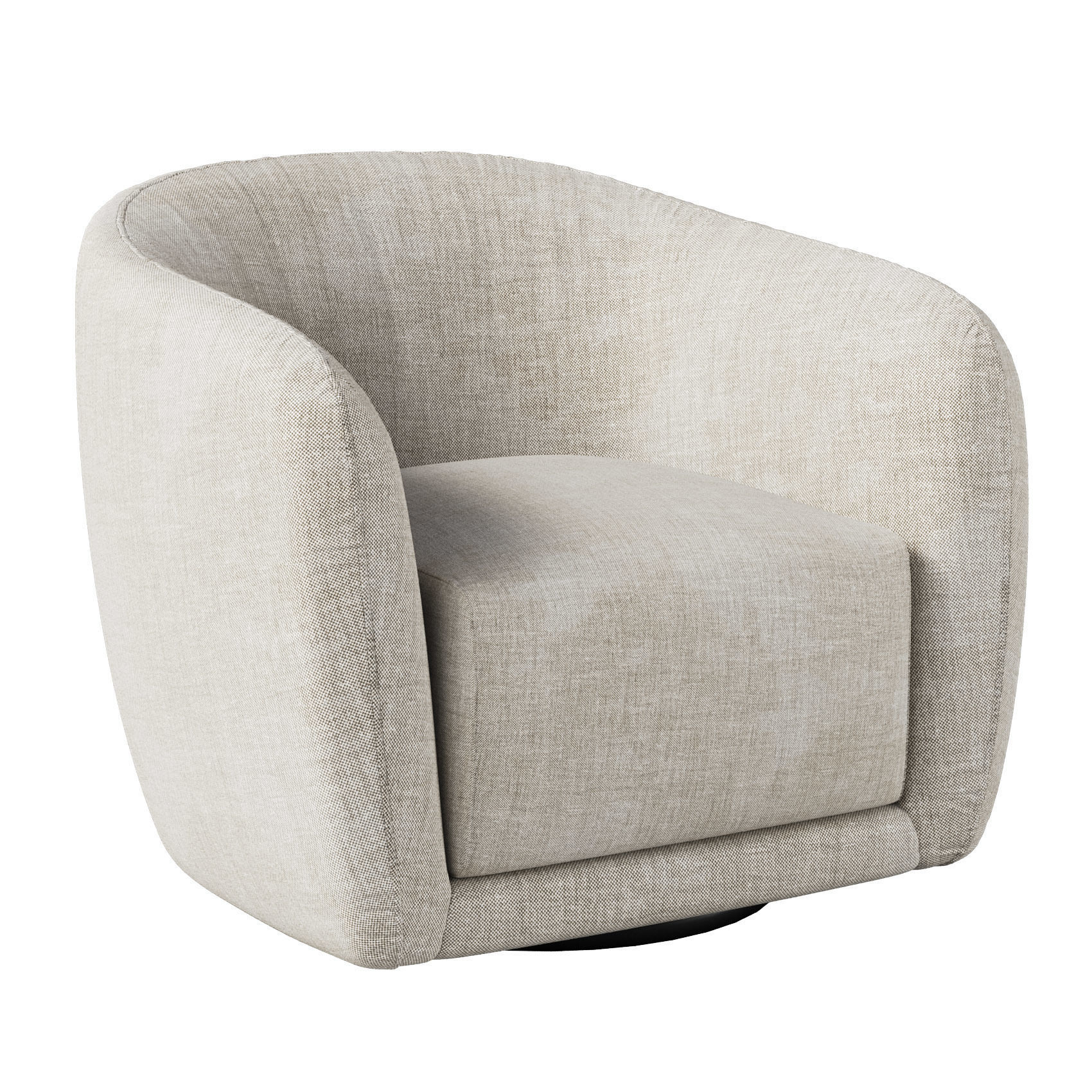 Addie Swivel Armchair 3D model_6