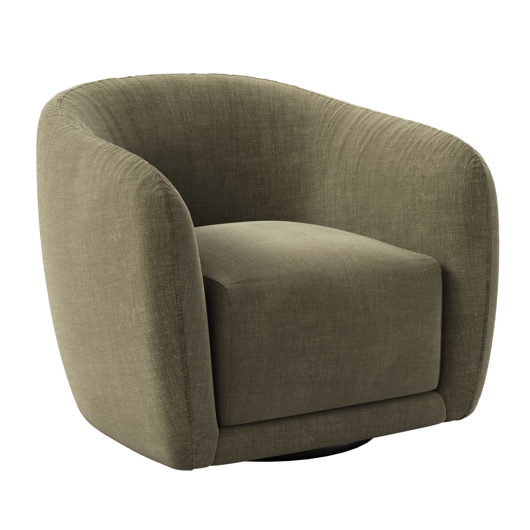 Addie Swivel Armchair 3D model_3
