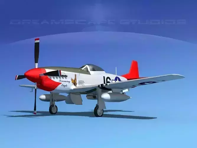 P-51D Mustang Eagleton 3D model