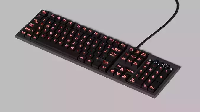 Gaming Keyboard 3d model 