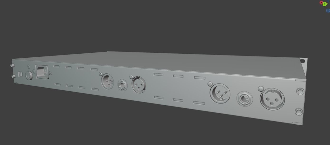 API 2500 Stereo Bus Compressor 3D model_8