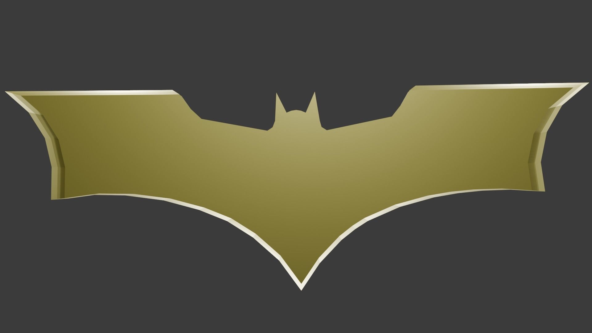 Batarang From The Dark Knight Low-poly 3D model_2