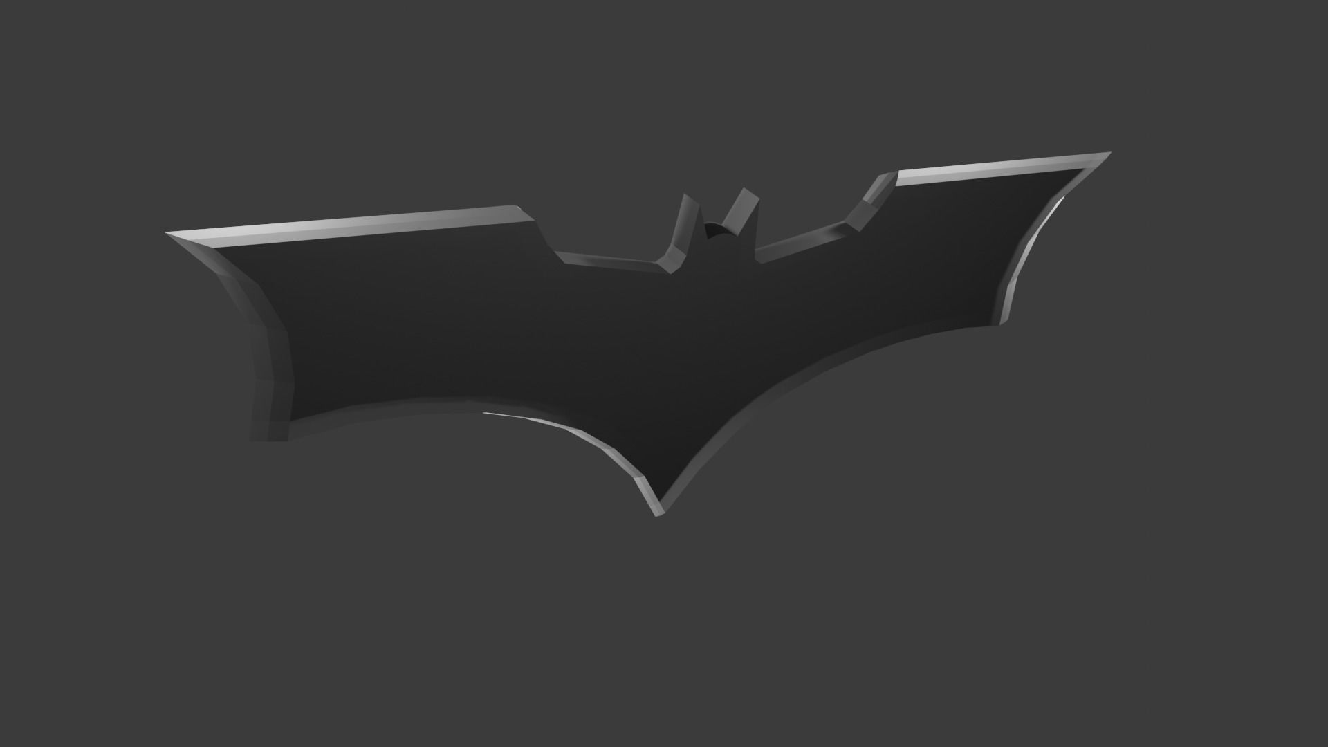 Batarang From The Dark Knight Low-poly 3D model_4