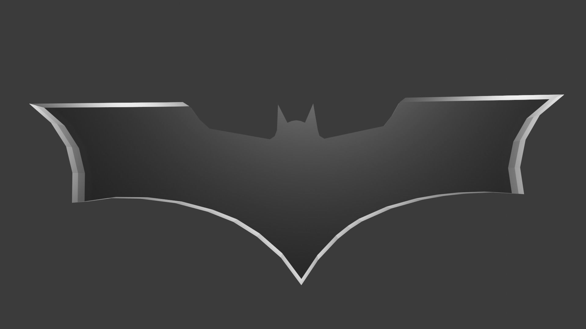 Batarang From The Dark Knight Low-poly 3D model_1