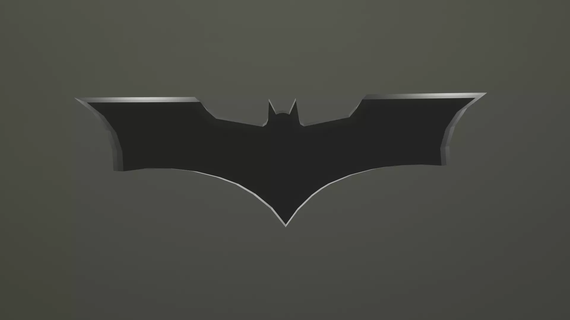Batarang From The Dark Knight Low-poly 3D model_0