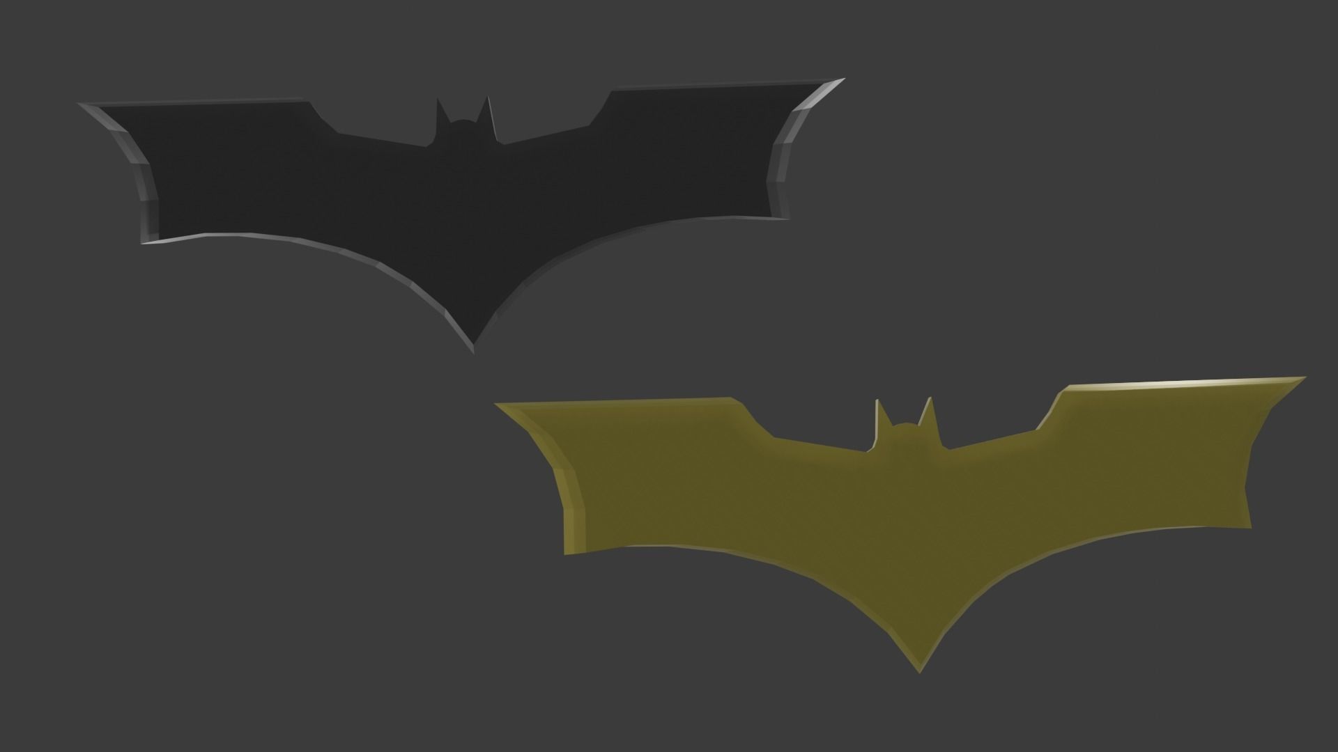 Batarang From The Dark Knight Low-poly 3D model_3