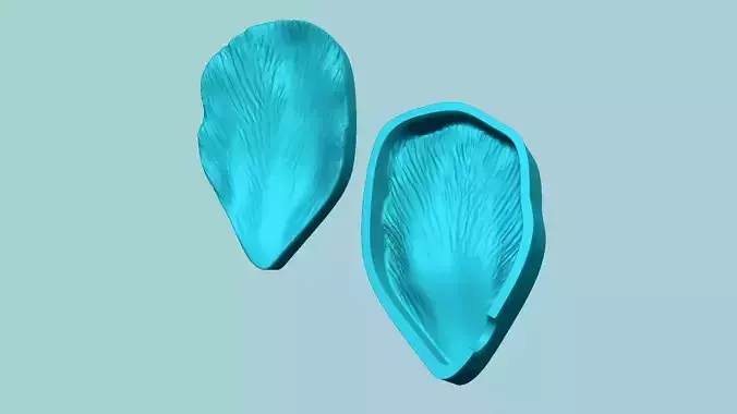 Tulip Flower Petal 03 - Moulding Artificial Craft 3D print model