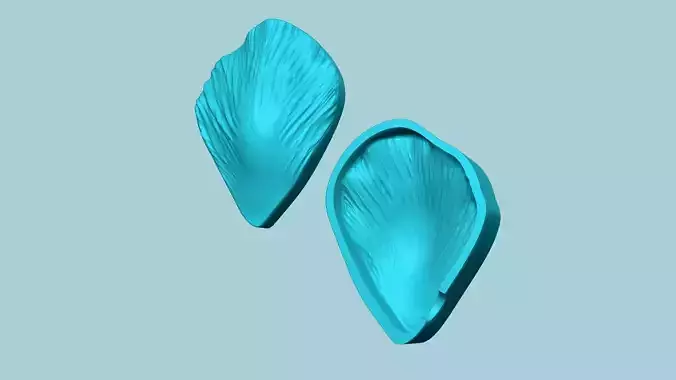 Tulip Flower Petal 02 - Moulding Artificial Craft 3D print model