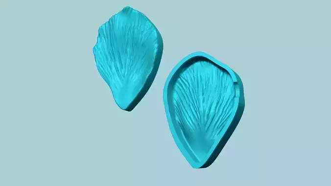 Tulip Flower Petal 01 - Moulding Artificial Craft 3D print model