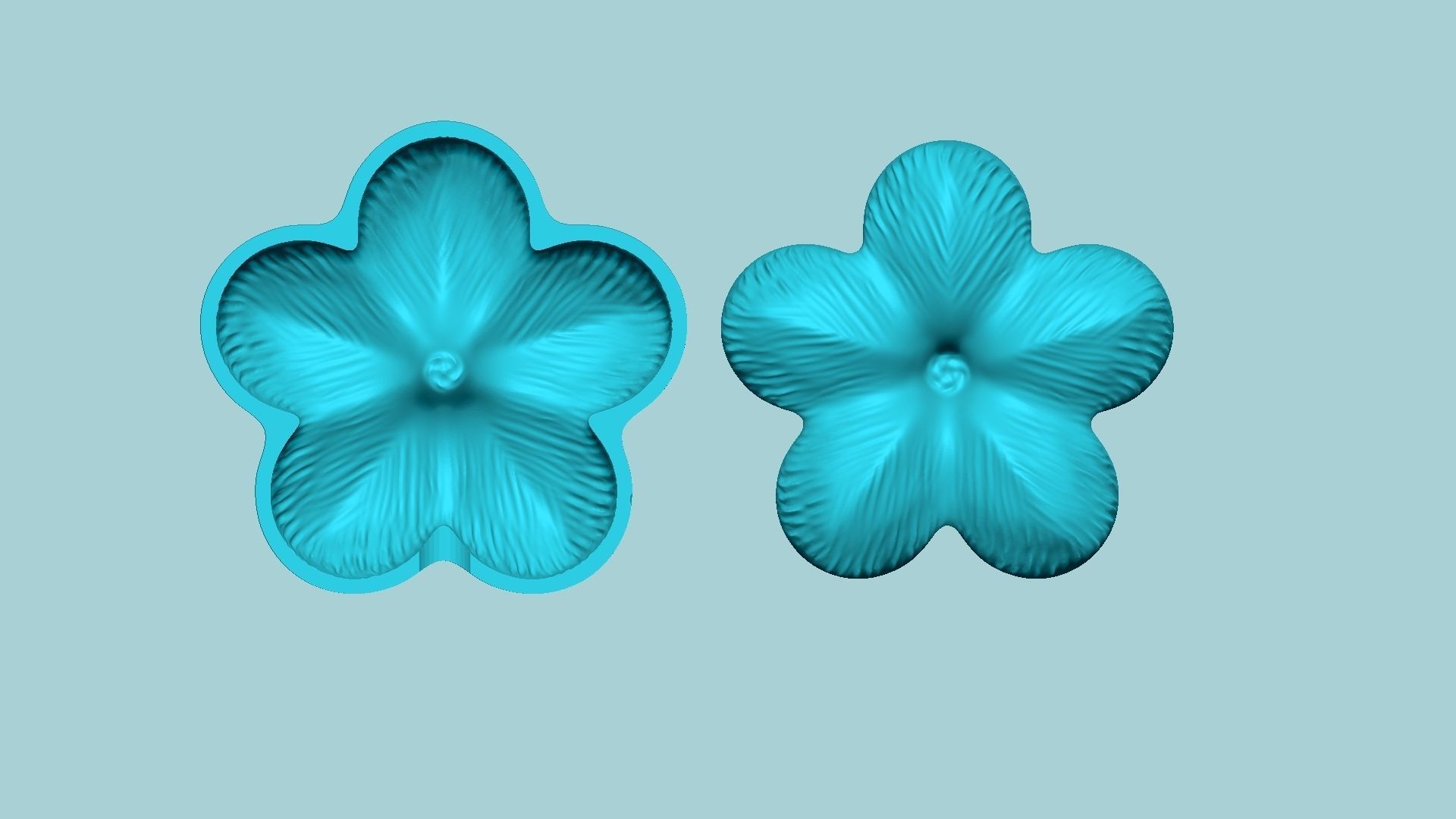 Plum Blossom Flower 02 - Moulding Artificial Craft 3D print model_7