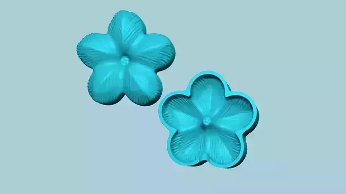 Plum Blossom Flower 02 - Moulding Artificial Craft