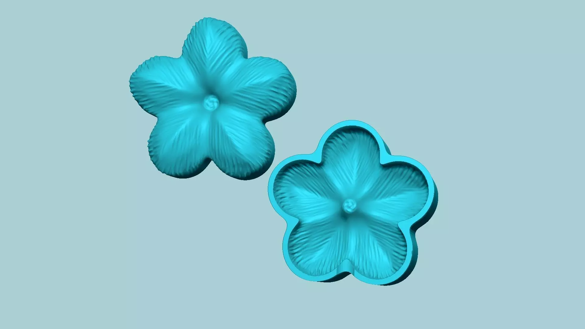 Plum Blossom Flower 02 - Moulding Artificial Craft 3D print model_0