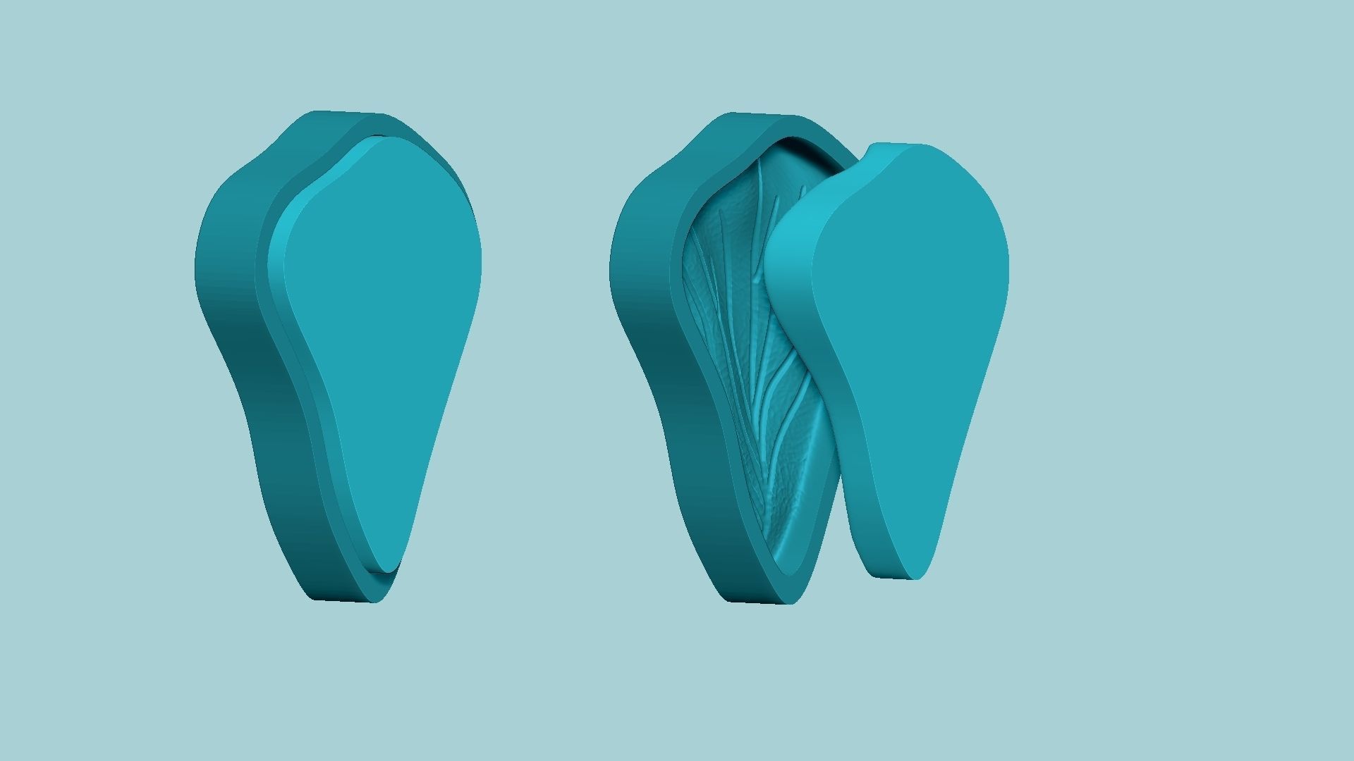 Hibiscus Flower Petal 03 - Moulding Artificial Craft 3D print model_6