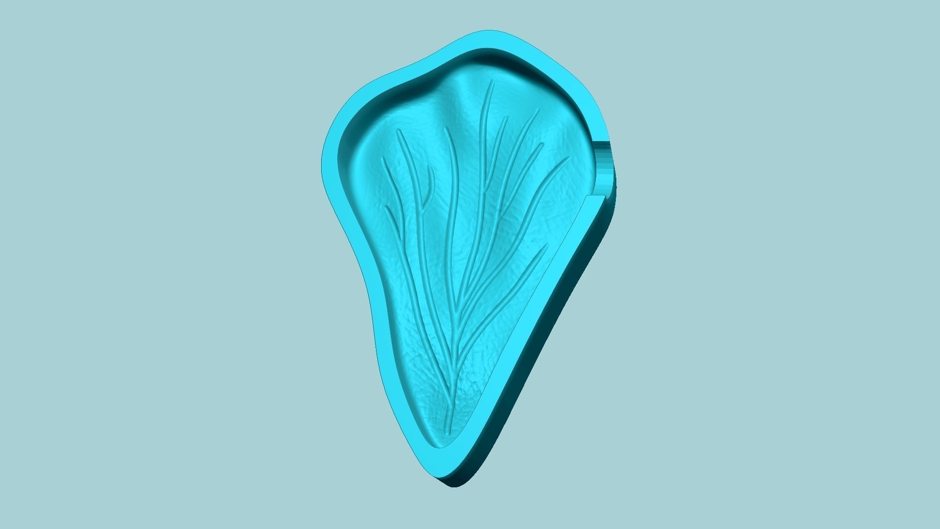 Hibiscus Flower Petal 03 - Moulding Artificial Craft 3D print model_2