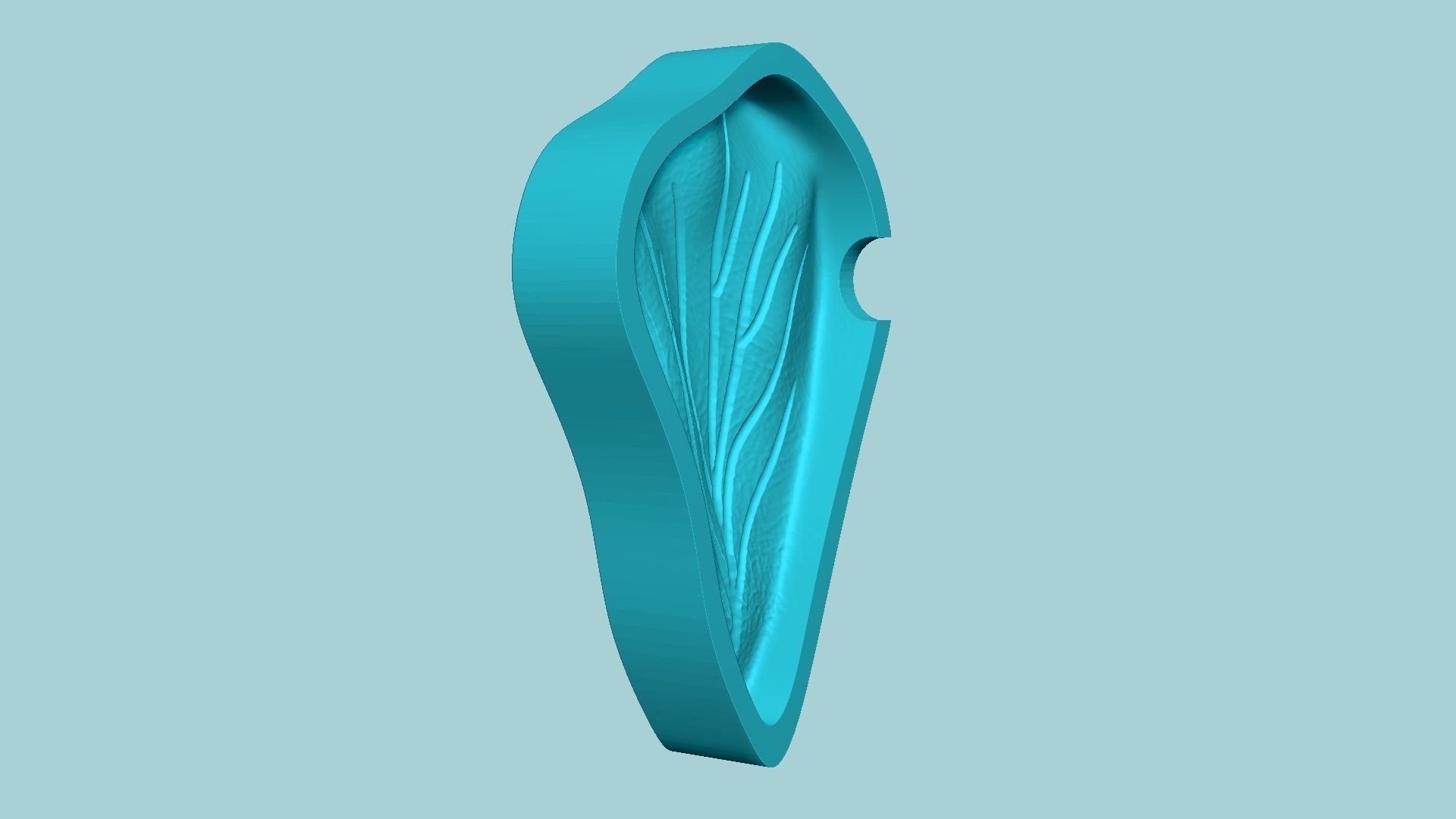 Hibiscus Flower Petal 03 - Moulding Artificial Craft 3D print model_5