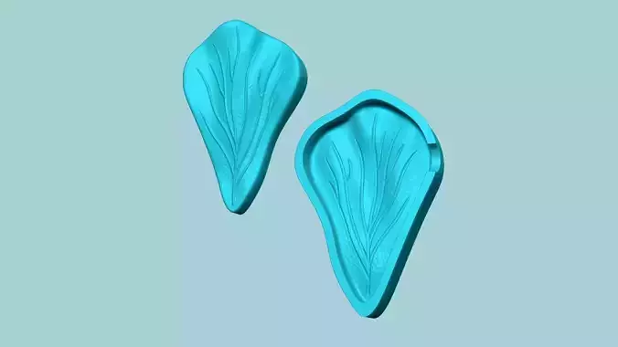 Hibiscus Flower Petal 03 - Moulding Artificial Craft 3D print model