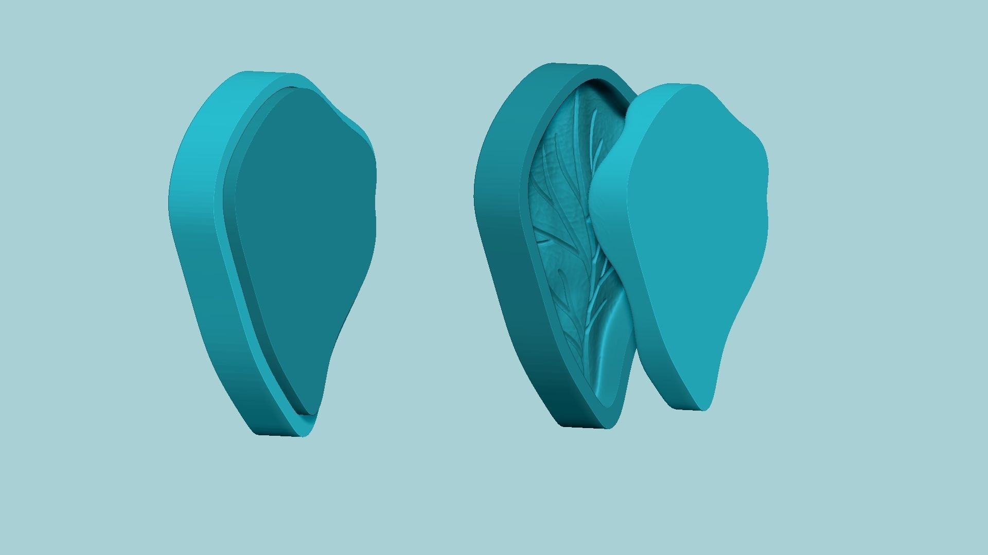 Hibiscus Flower Petal 02 - Moulding Artificial Craft 3D print model_6