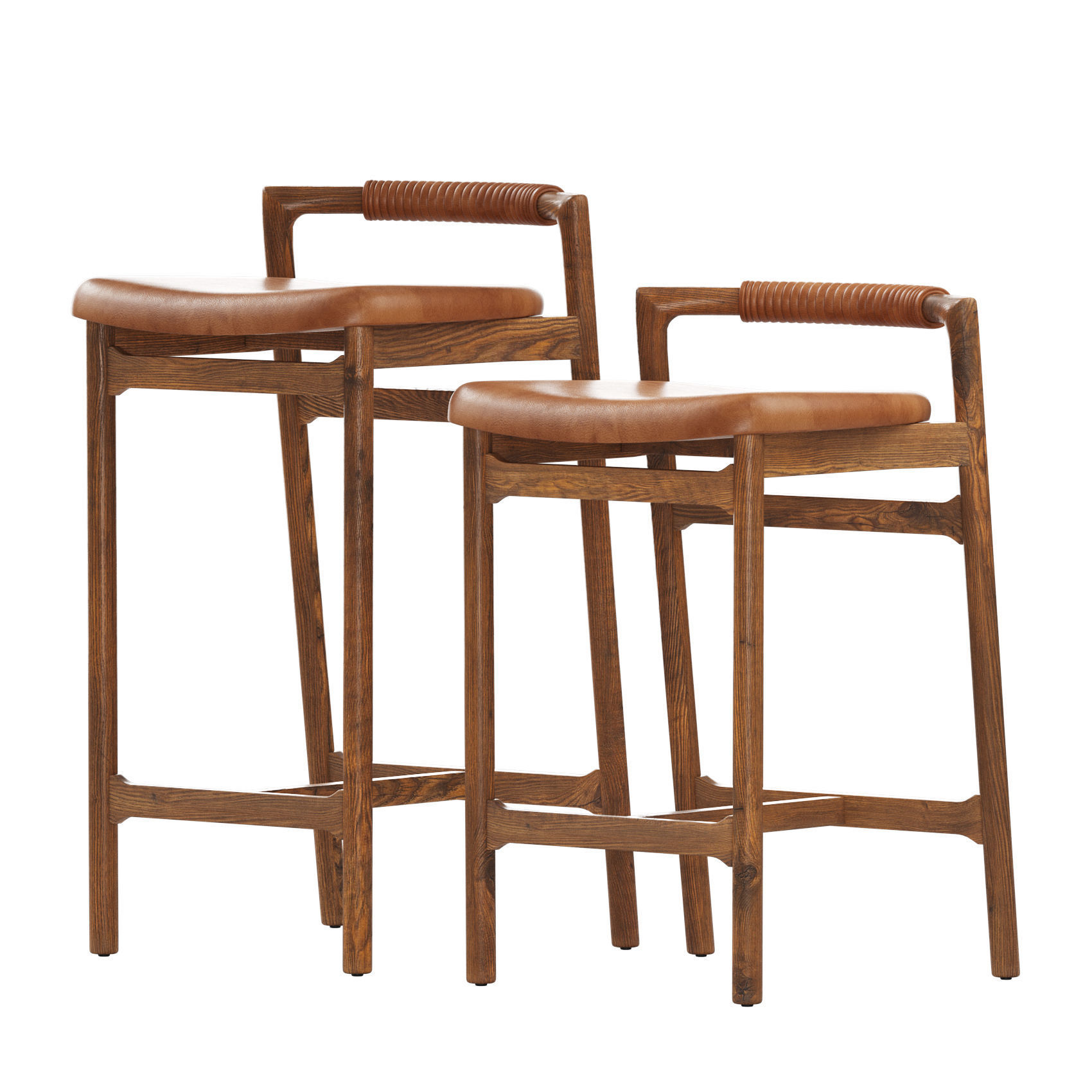 Caton Stool and Bar stool 3D model_1