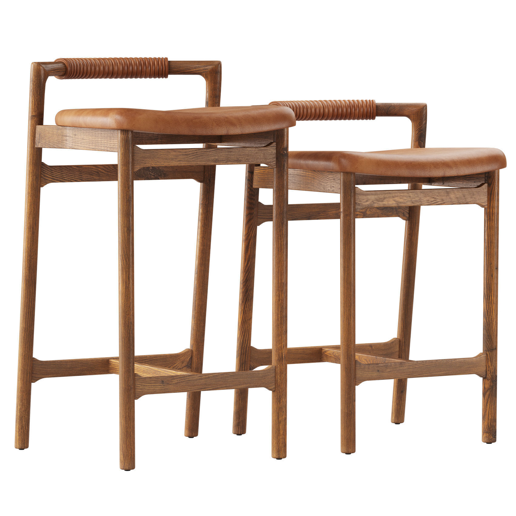 Caton Stool and Bar stool 3D model_3