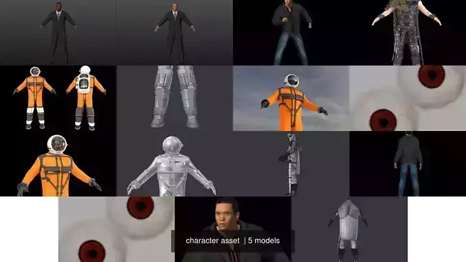 character asset  3D Model Collection