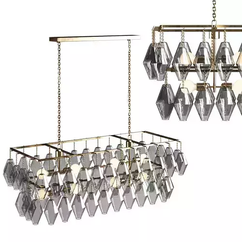 Grand Waterfall Rectangle Chandelier