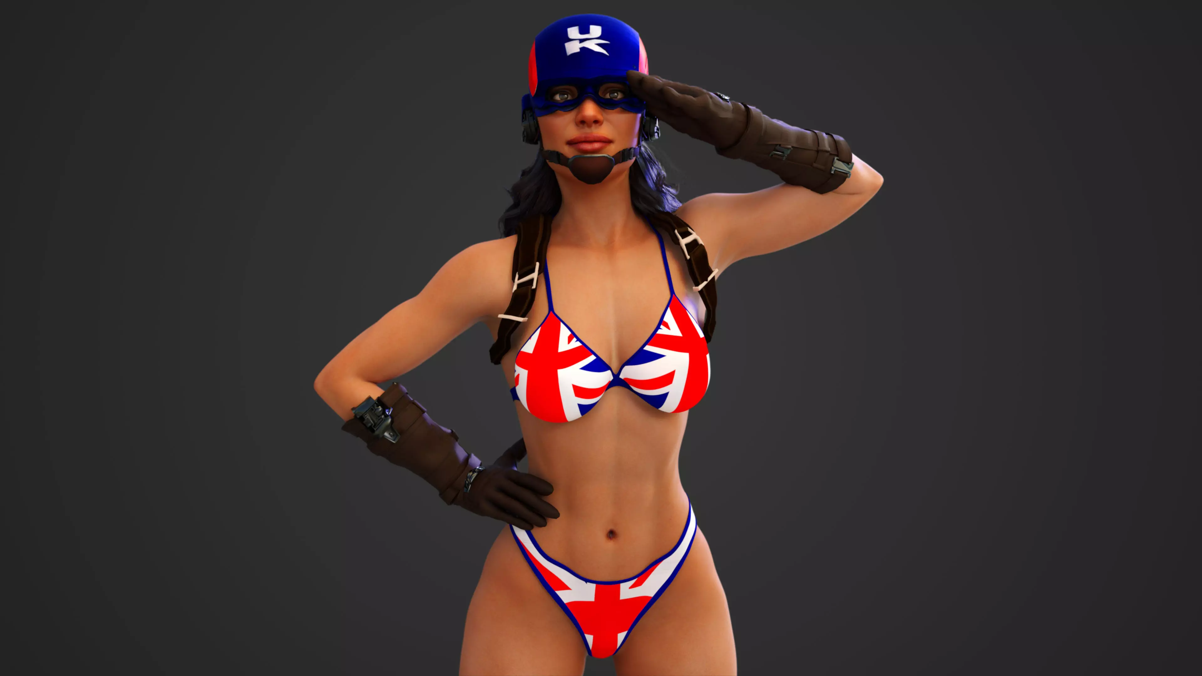 Captain Carter In A 3D model